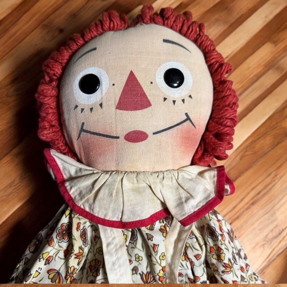 Vintage 27" Raggedy Ann Pajama Bag Doll 🧺 Rare HTF - Picture 6 of 12
